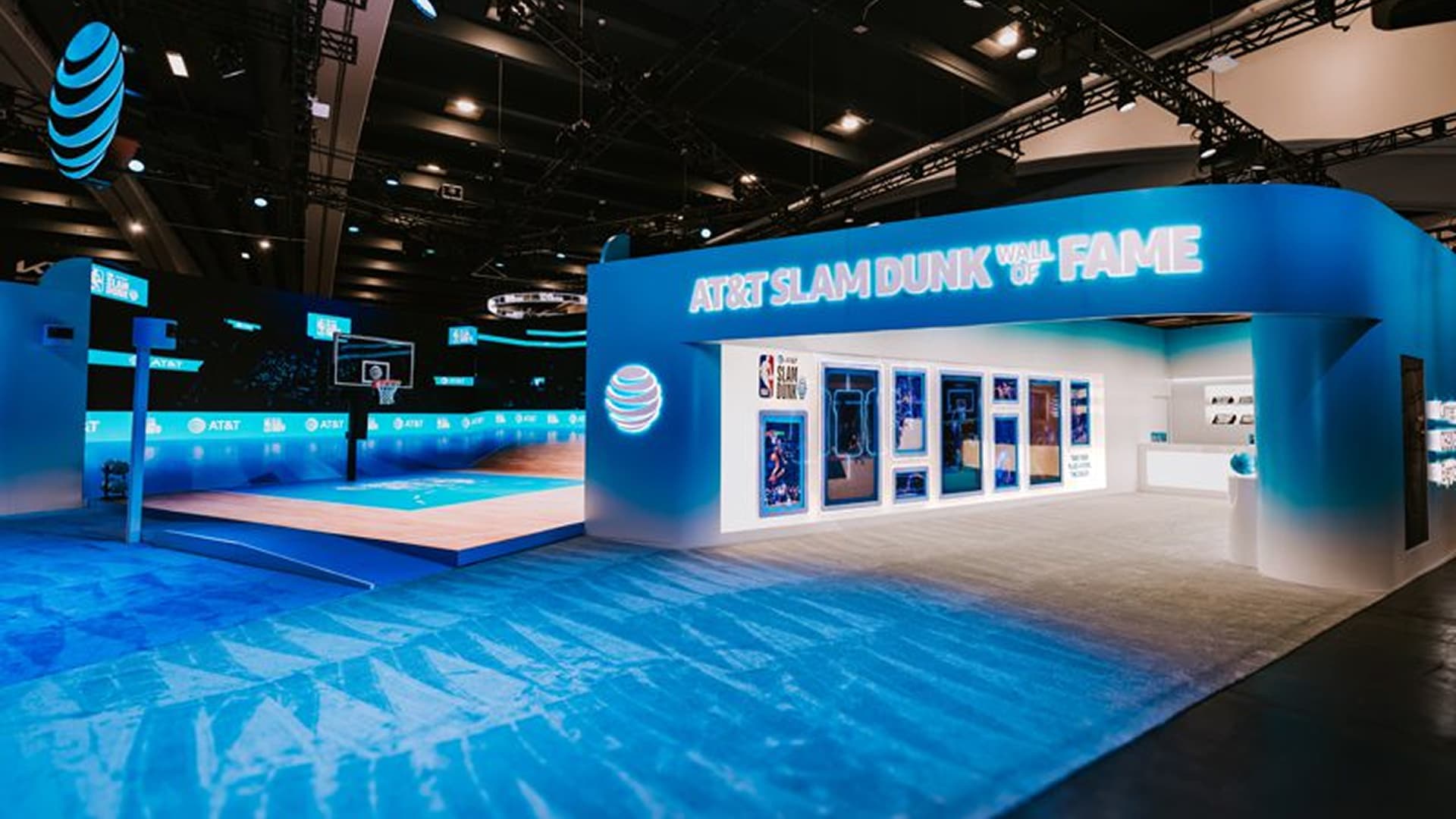 AT&T Slam Dunk Experience installation
