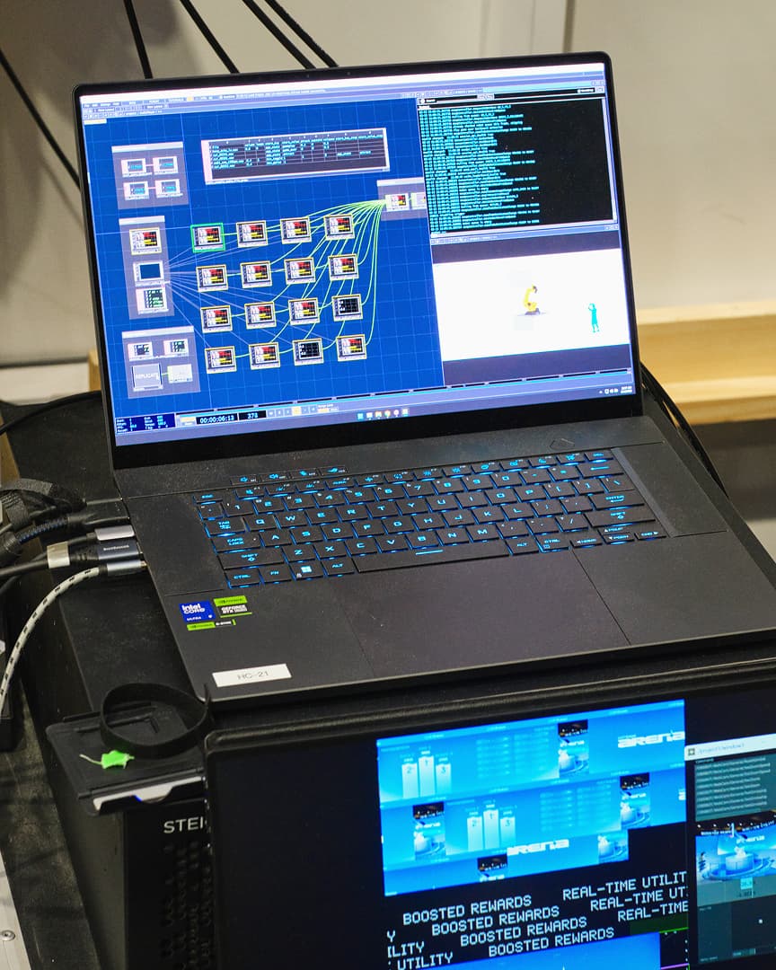 Coinbase Arena activation detail portrait