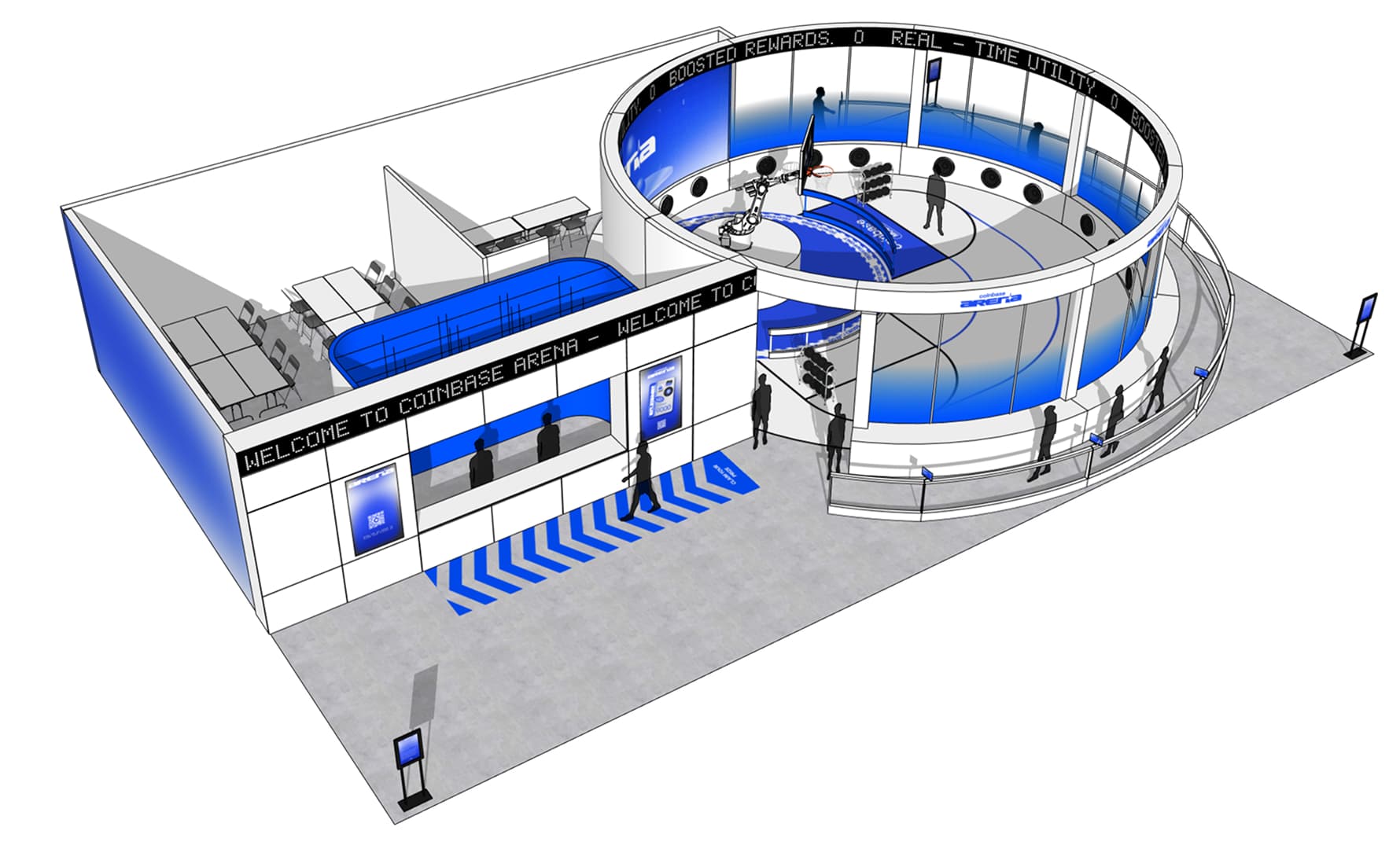 Coinbase Arena spatial installation