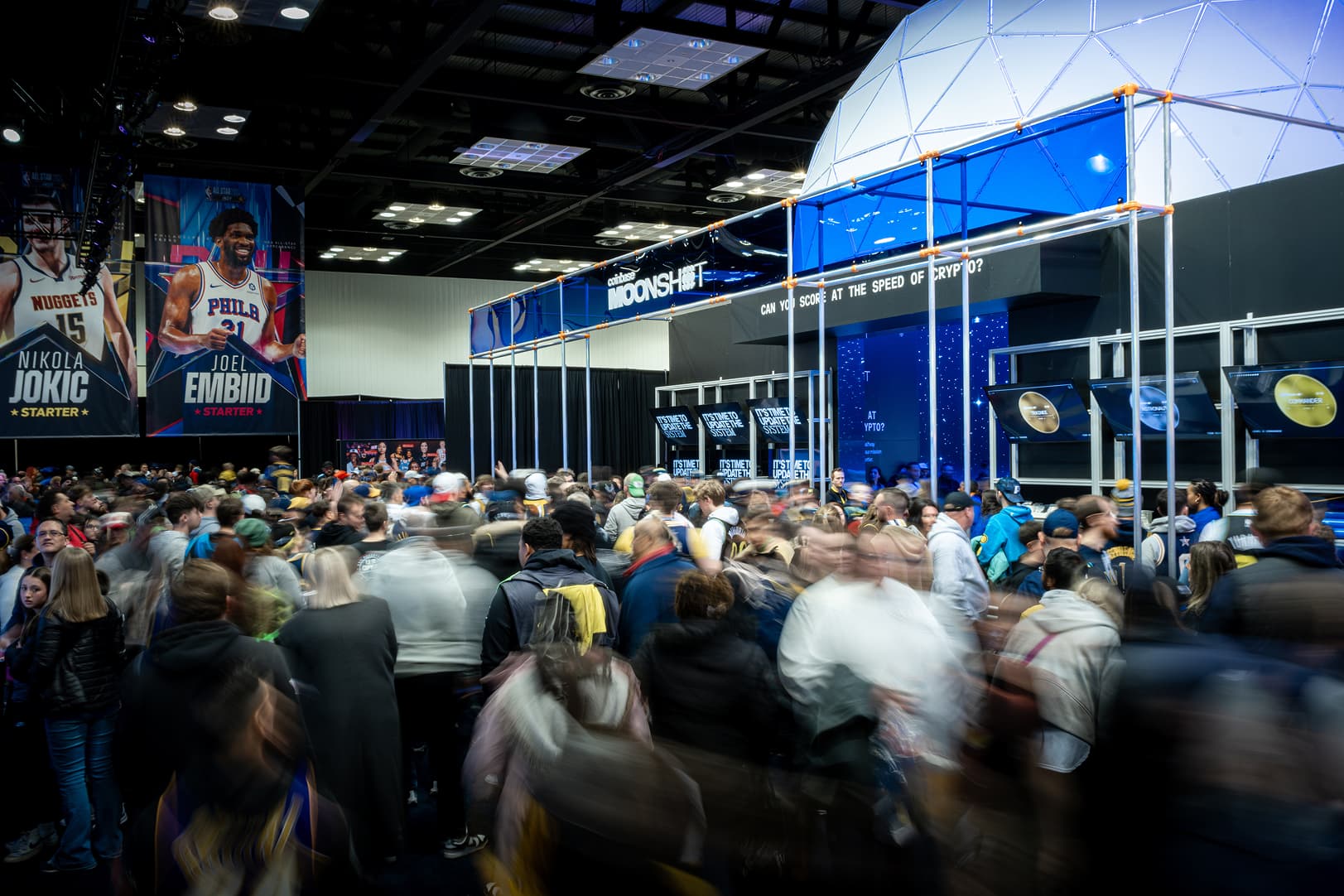 Coinbase Moonshot NBA All Star activation photography