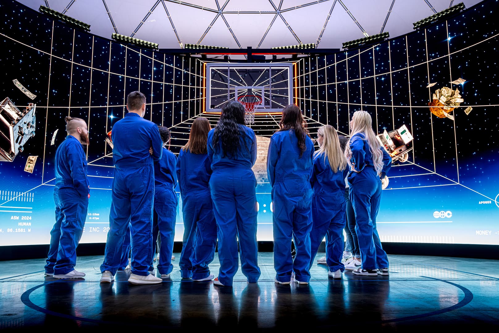 Coinbase Moonshot NBA All Star activation photography