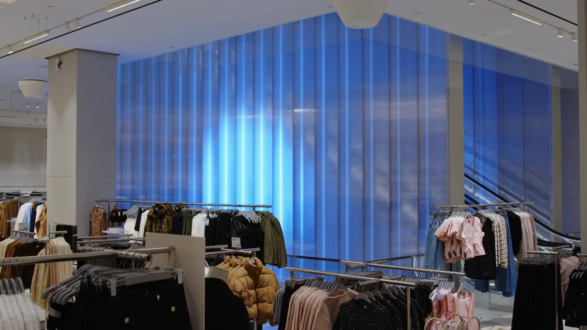 H&M Times Square installation looping clip