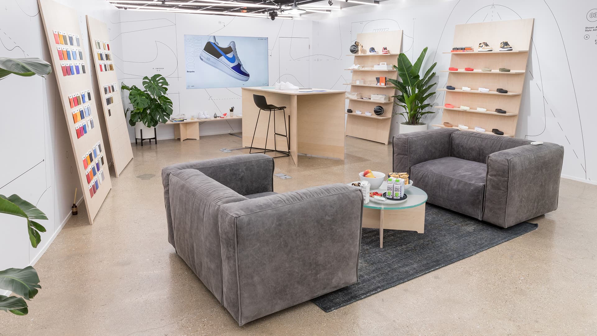 Nike By You Bespoke interior wide shot